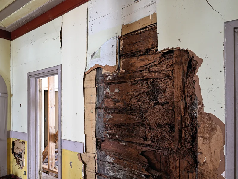 Intérieur moderne de la Maison Timol transformé en bureaux, respectant l'architecture créole