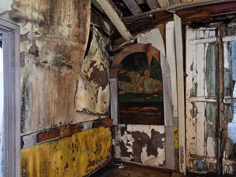 Ancienne gravure de la Maison Timol orientée vers la rue Sainte-Marie au 18ème siècle