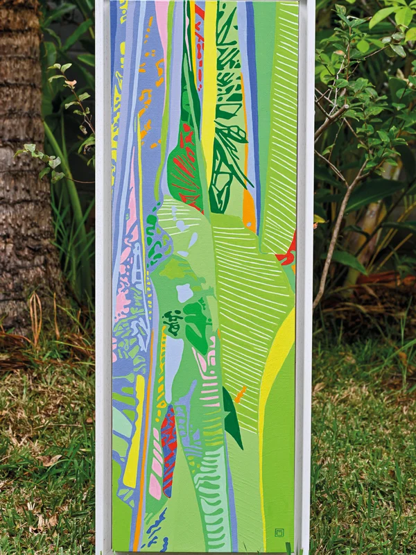 Végétation luxuriante de La Réunion, inspiration de Christophe Vergé artiste